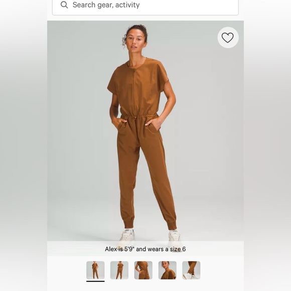 lululemon stretch travel woven jumpsuit - Picture 1 of 14